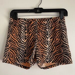 Soffe Women's Tiger Print Yoga Bike Shorts